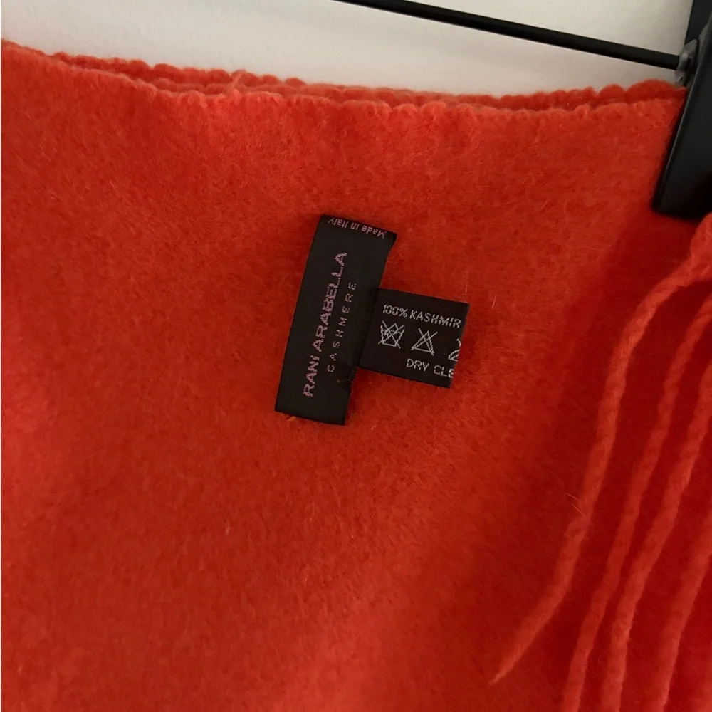 Rani Arabella cashmere throw fringe blanket